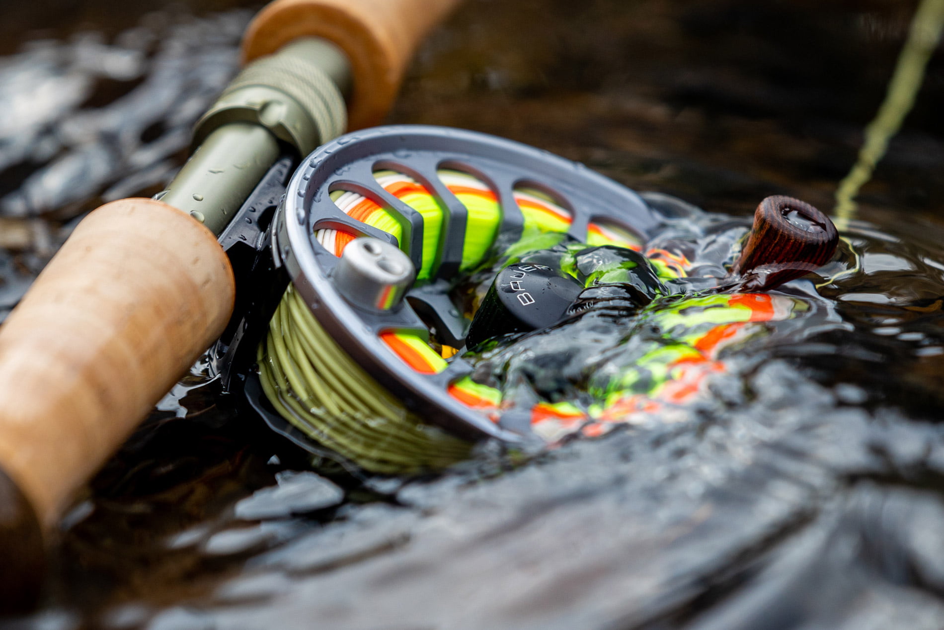 Bauer RX Fly Reel in Use