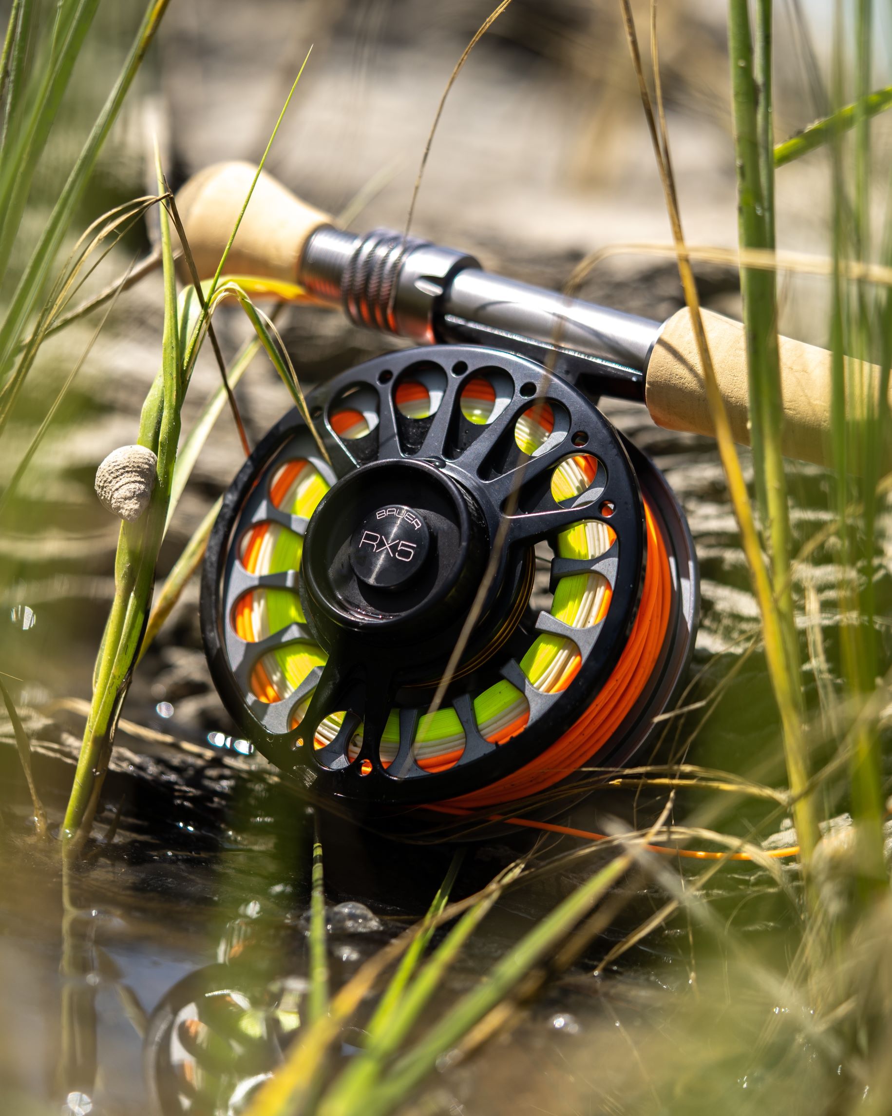 Bauer RX Fly Reel in Use